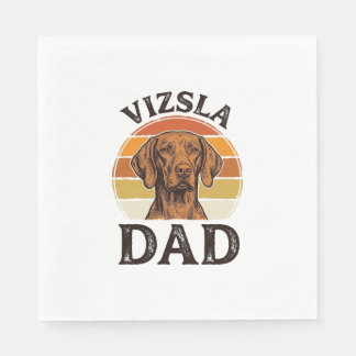 Vizsla Pappa Vintage Gravyr Hund Design_1 Pappersservett