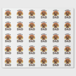 Vizsla Pappa Vintage Gravyr Hund Design_1 Presentpapper