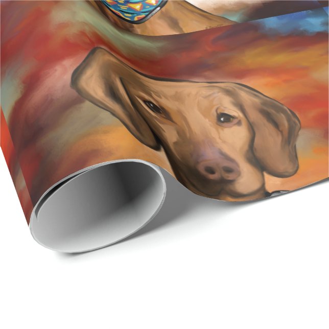 Vizsla Presentpapper (Rullad Hörn)