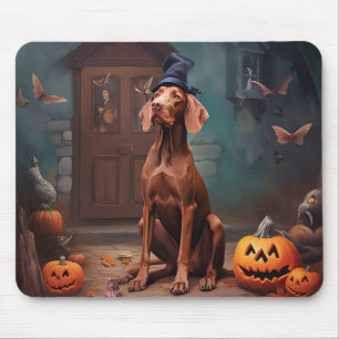 Vizsla Pumpas Halloween Skräckinjagande Musmatta