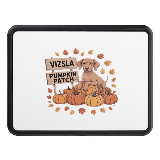 Vizsla Pumpkin Patch Hundälskare Thanksgiving Hall Dragkroksskydd (Framsidan)