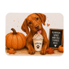 Vizsla Pumpkin Spice Magnet