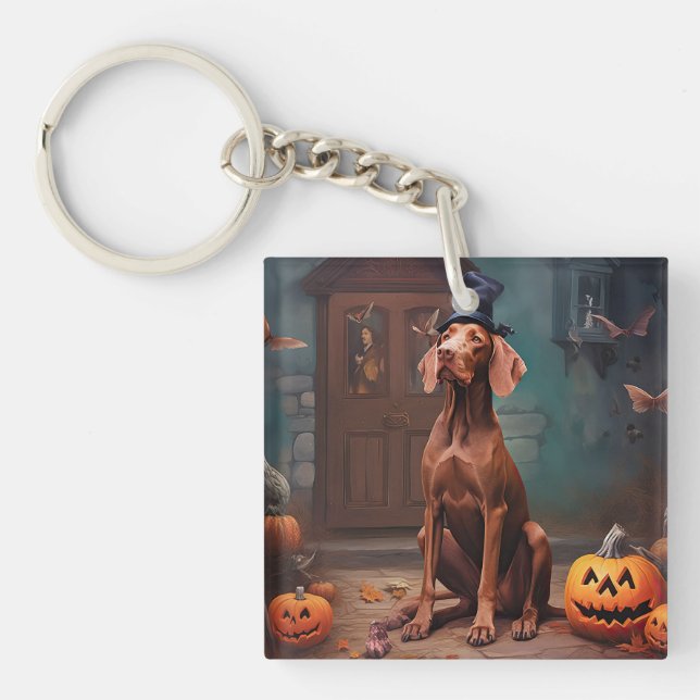 Vizsla Pumpkins Halloween Scary (Framsidan)