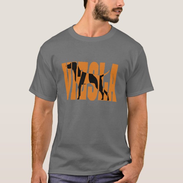 Vizsla Silhouette, Showbunt Tee (Framsida)