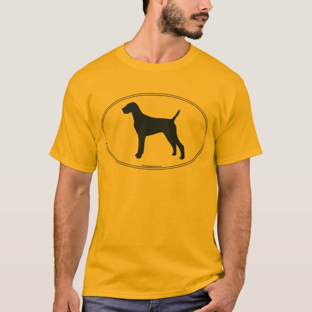 Vizsla Silhouette T-shirt (Framsida)