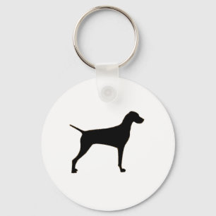 Vizsla silo black.png nyckelring