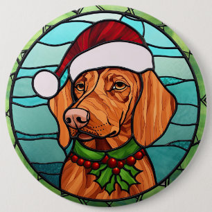 Vizsla Stached Glass jul Knapp