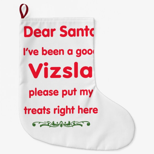 vizsla stor julstrumpa (Framsidan)
