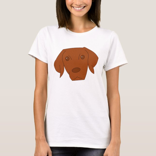 Vizsla t-skjorta (W) Tee (Framsida)