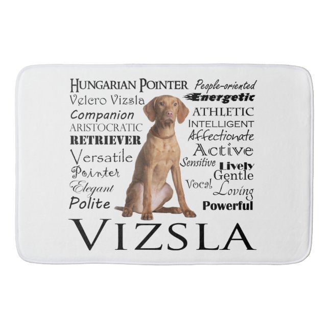 Vizsla Traits Bath Mat Badrumsmatta (Framsidan)
