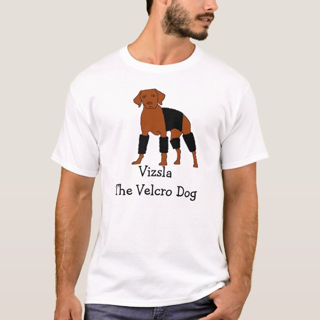 Vizsla Velcrohunden T-shirt (Framsida)