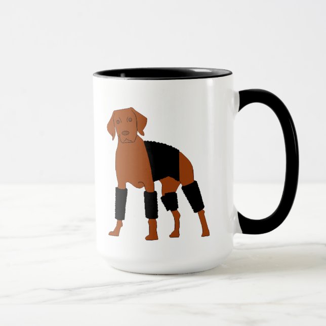 Vizsla Velcrohundmuggen Mugg (Höger)