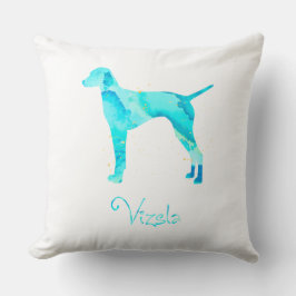 Vizsla Watercolor Design Kudde