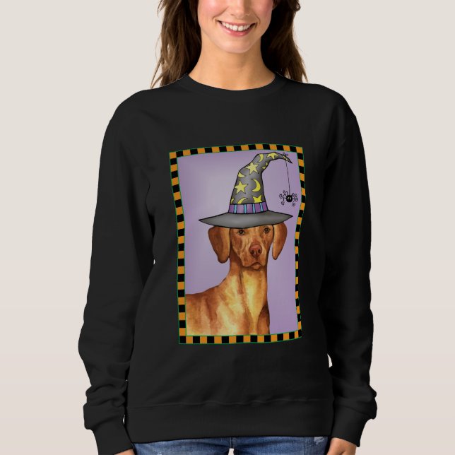 Vizsla Witch T Shirt (Framsida)