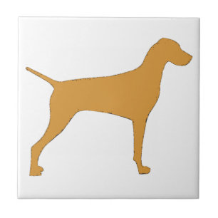 vizslafärgsilhouette kakelplatta