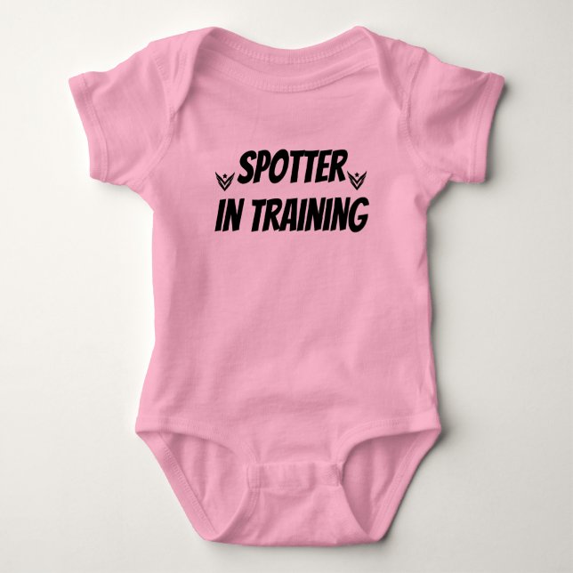 VJ Spotter in Training- Baby Tee Shirt (Framsida)