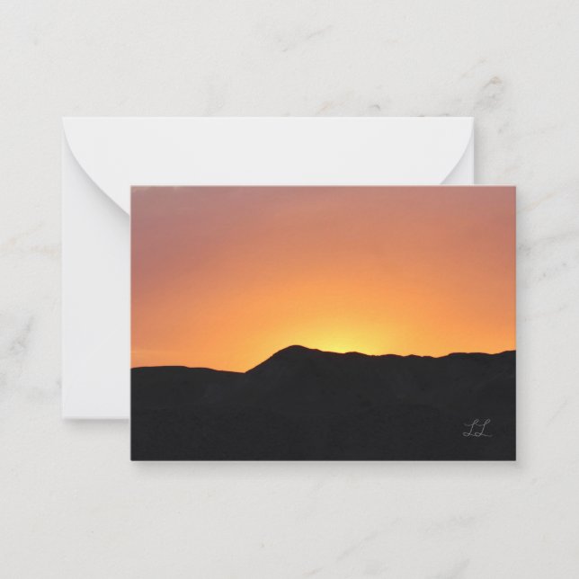Vjärt Desert Sunset Anteckningskort (Framsida)