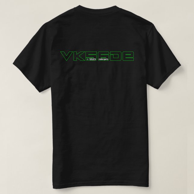 VK56DE i grönt T Shirt (Design baksida)