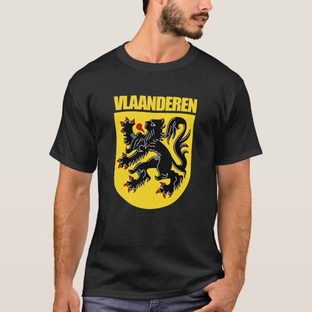 Vlaanderen (Flanders) Apparel T-shirt (Framsida)