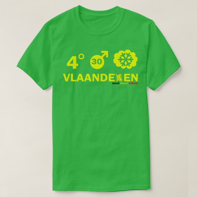 Vlaanderen Weather alt T Shirt (Design framsida)