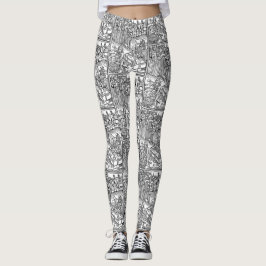 Vlad den Imapler (Dracula) damasker Leggings