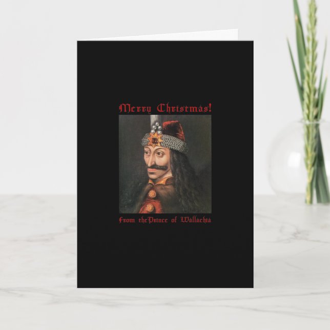 Vlad den Impaler julkortet Helgkort (Framsida)