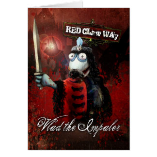 Vlad den Impaler sockadockan Hälsningskort