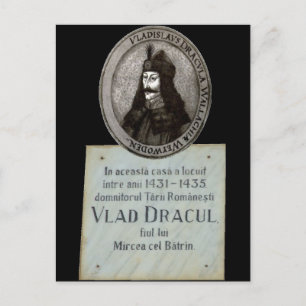 Vlad Dracul Memorial Vykort