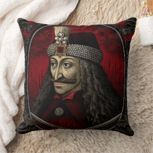 Vlad Dracula Dekorativ kudde - Mörk Vampire Horror