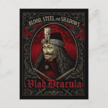 Vlad Dracula Gotisk vykort – Blod Ståls Skuggor