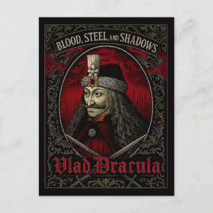 Vlad Dracula Gotisk vykort – Blod Ståls Skuggor