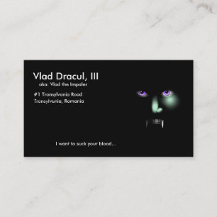 Vlad Draculs visitkort