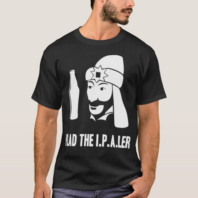 Vlad Funny Halloween Dracula Craft Beer Drinking T Shirt (Framsida)