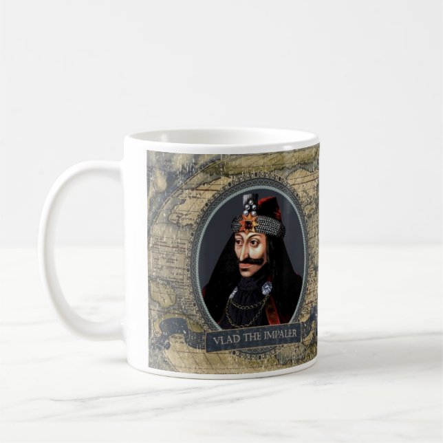 Vlad Impaler den historiska muggen Kaffemugg (Vänster)