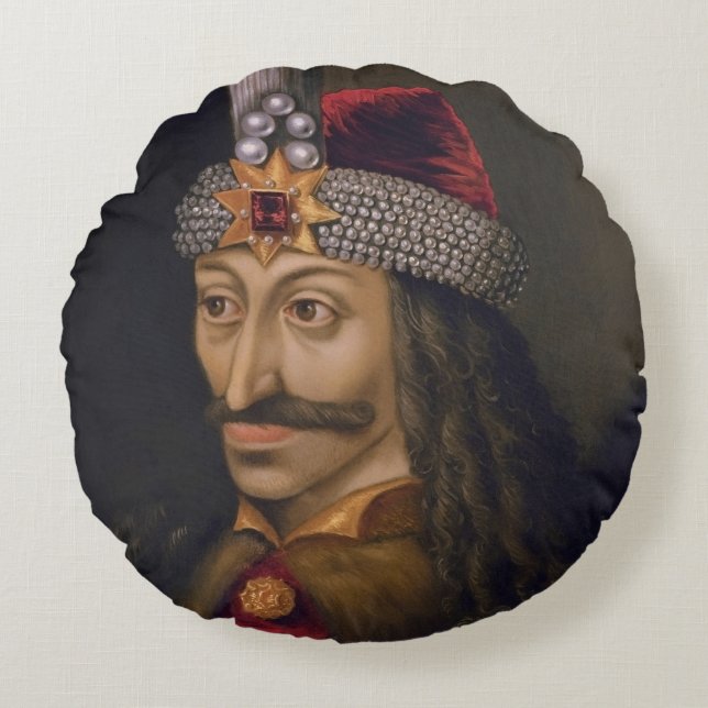 Vlad Tepes: Impaler, Dracula Dragon Prince Voivode Rund Kudde (Framsidan)