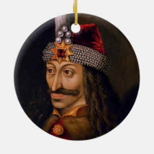 Vlad tepes Impaler Voivode porträtt Dracula histo Julgransprydnad Keramik