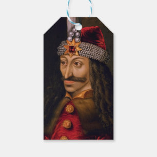 Vlad tepes Impaler Voivode porträtt Dracula histo Presentetikett