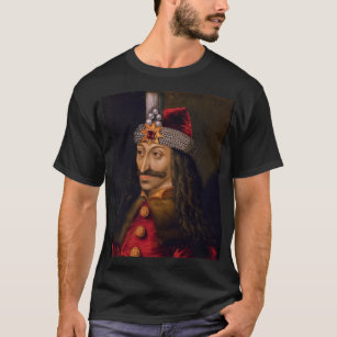 Vlad tepes Impaler Voivode porträtt Dracula histor T Shirt