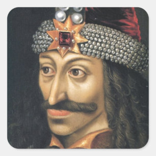 Vlad Tepes [räkningen Dracula] Fyrkantigt Klistermärke