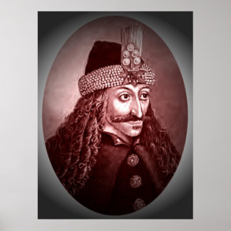 Vlad Ţepeş röd Poster