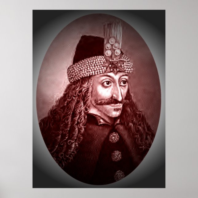 Vlad Ţepeş röd Poster (Framsidan)