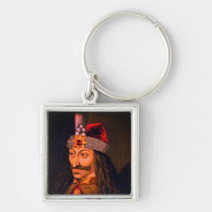 Vlad the Impaler - Dracula Fyrkantig Silverfärgad Nyckelring