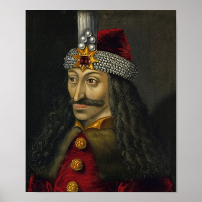 Vlad the Impaler Portrait Poster (Framsidan)