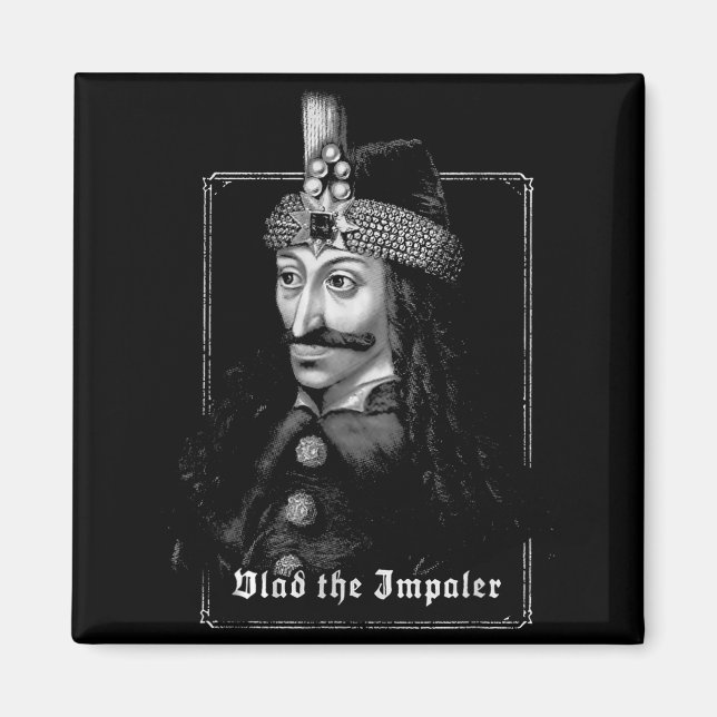 Vlad The Impaler Vintage Gothic Medieval Art  Magnet (Framsidan)