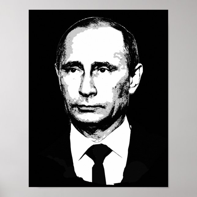 Vladamir Putin Ansikte Poster (Framsidan)