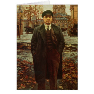 Vladimir Ilyich Lenin på Smolny, c.1925 Hälsningskort
