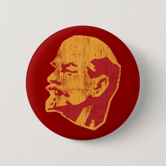Vladimir Lenin cccpporträtt Knapp (Framsida)