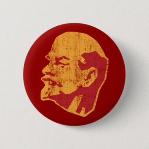 Vladimir Lenin cccpporträtt Knapp