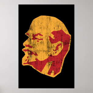 Vladimir Lenin cccpporträtt Poster