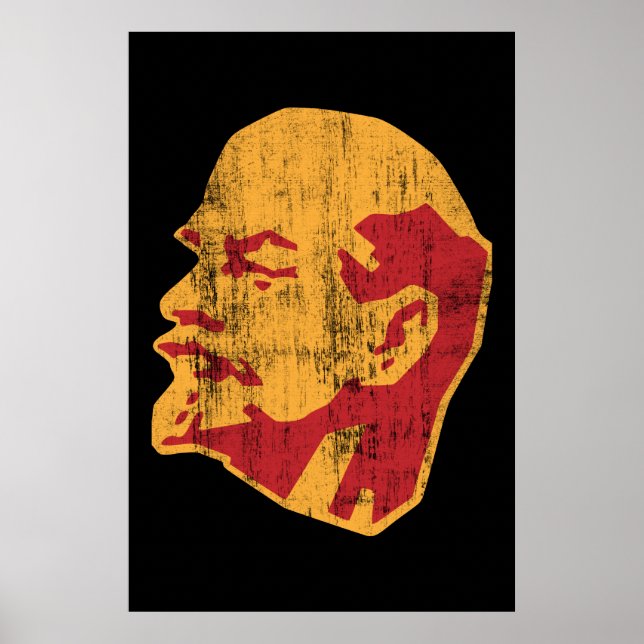 vladimir lenin ccp porträtt poster (Framsidan)